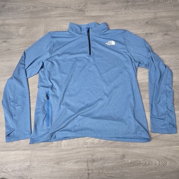 North Face Blue Sweater Mens Size Xlarge Lightweight - Picture 1 of 6